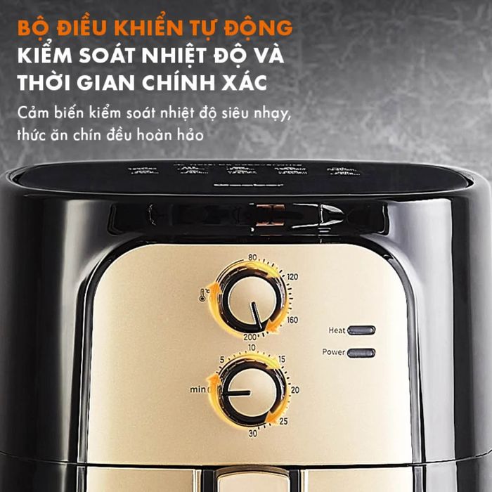 Gaabor AF65M-BK01A được trang bị cảm biến kiểm soát nhiệt độ chính xác