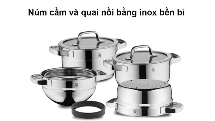 Bộ nồi Compact Cuisine WMF làm từ chất liệu bền bỉ