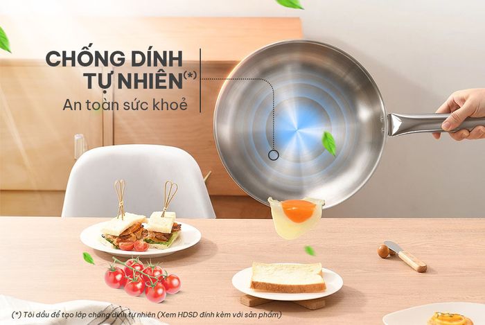 Chống dính tự nhiên, an toàn