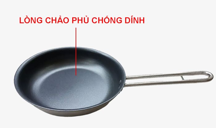Lòng chảo inox đáy từ Ticook 18cm được phủ chống dính