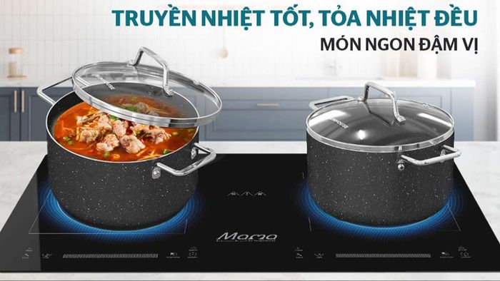 Sunhouse SHG7878MB có khả năng truyền nhiệt tốt và tỏa nhiệt đều