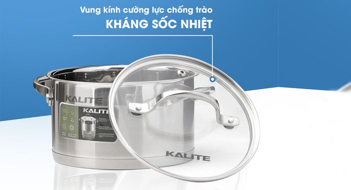 Nắp kính nồi Kalite KL-333 cường lực, chống trào