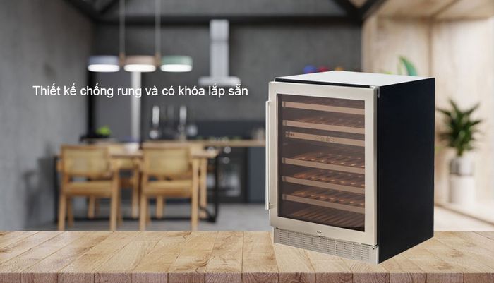 Thiết kế chống rung và có khóa lắp sẵn