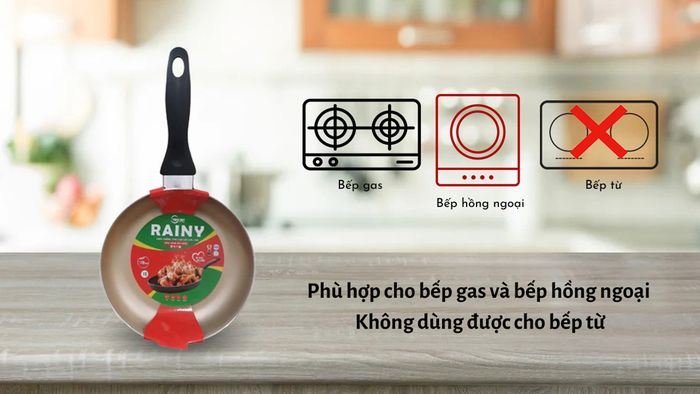 Rainy High-Class RNS30TT phù hợp với bếp gas và hồng ngoại