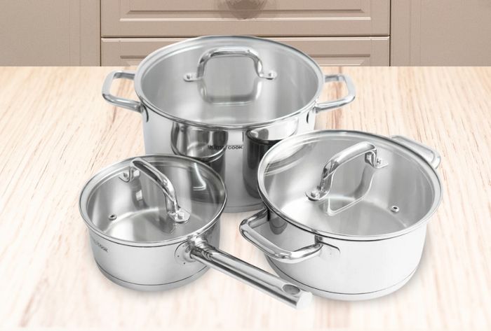 Bộ nồi làm bằng inox siêu bền