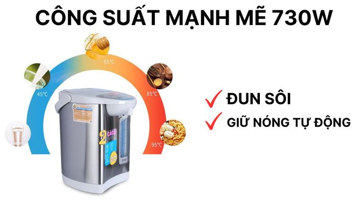 Comet CM3226 hoạt động với công suất mạnh mẽ 730W