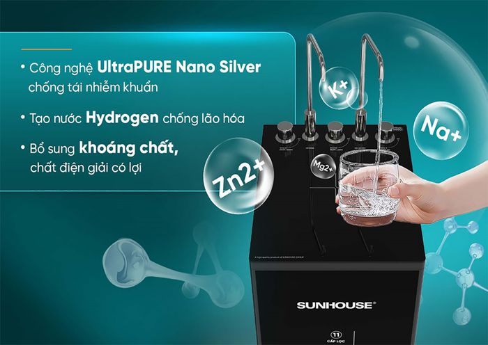 Sunhouse SHA76636KL sử dụng công nghệ UltraPURE Nano Silver