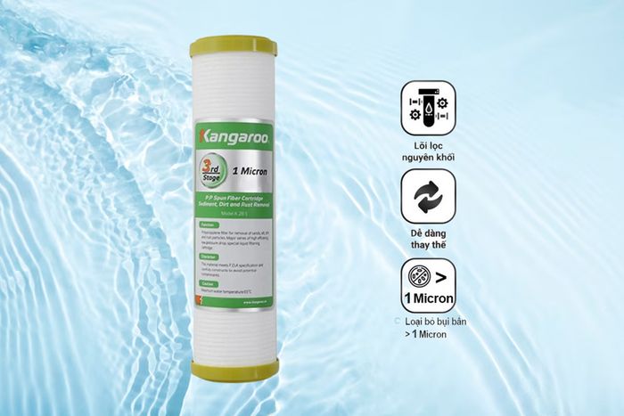 Lõi Kangaroo K 28-1 loại bỏ bụi bẩn trên 1 micron