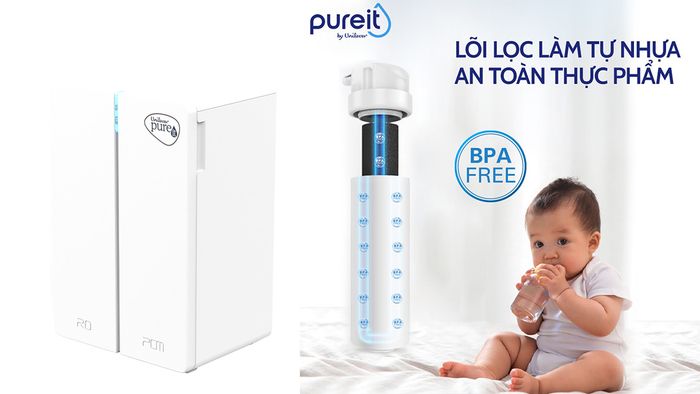 Unilever Pureit Tanka UR3140 làm từ nhựa an toàn thực phẩm BPA Free