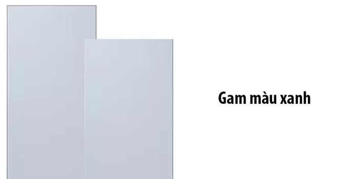 Mặt Tủ Lạnh Samsung Bespoke (Tủ lạnh 4 Cửa - Mặt trên) Xanh có gam màu năng động
