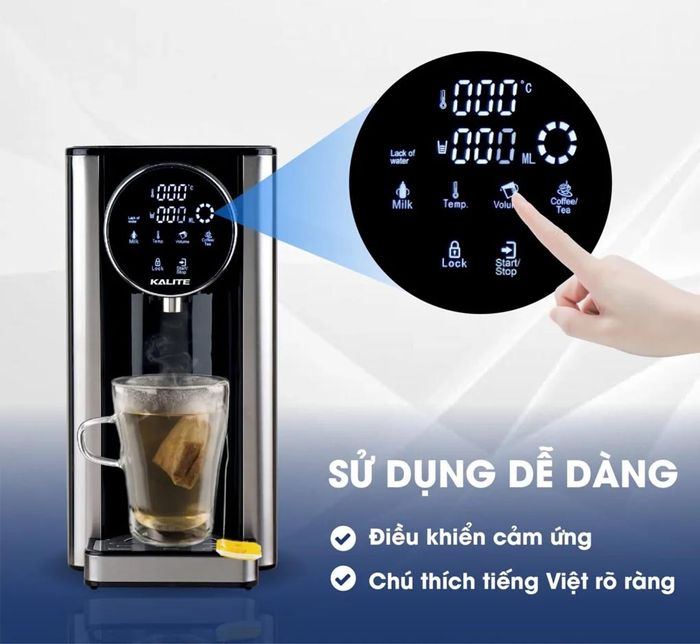 Màn hình của bình thủy điện Kalite KL-888