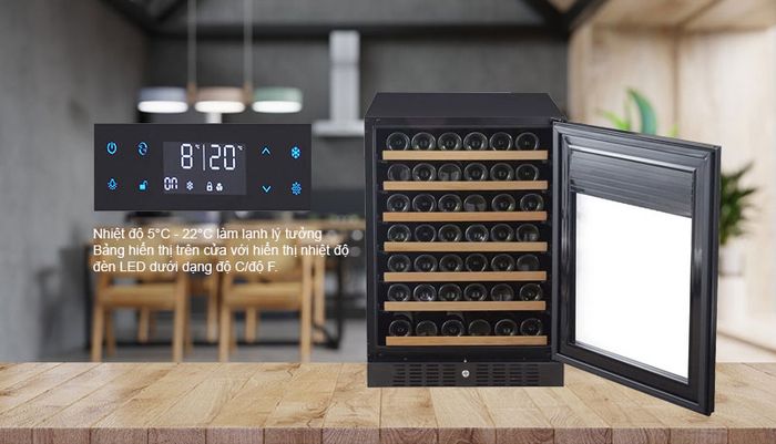 Nhiệt độ 5°C - 22°C làm lạnh lý tưởng