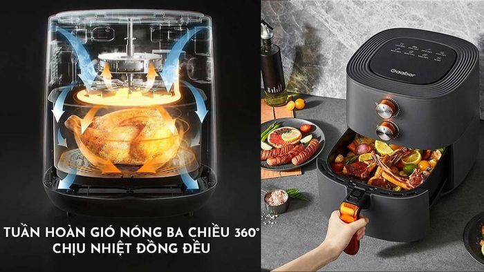 Gaabor GA-M6A 6.0 Lít được trang bị công nghệ Rapid Air hiện đại