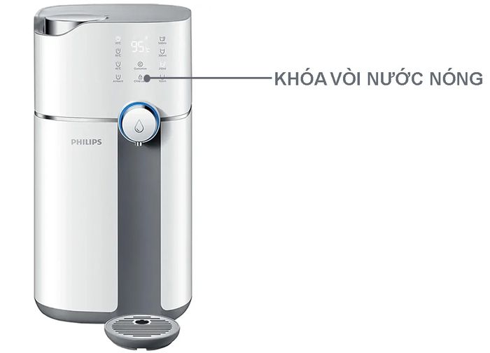 Chế độ khóa vòi nước nóng trên máy lọc nước Philips ADD6910/74