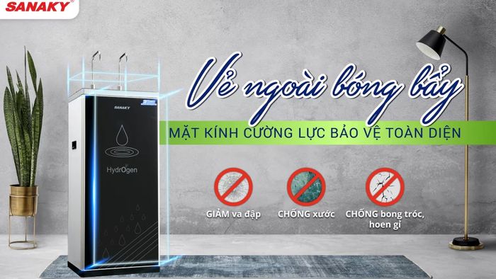 Vỏ máy lọc nước Sanaky VH-202HY cứng cáp, chống xước