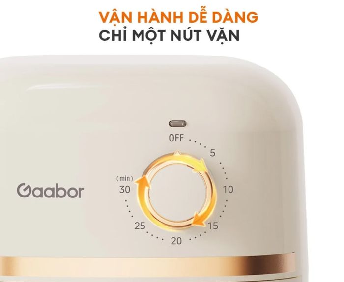 Núm vặn điều khiển của nồi chiên không dầu Gaabor AF20M-YE01A