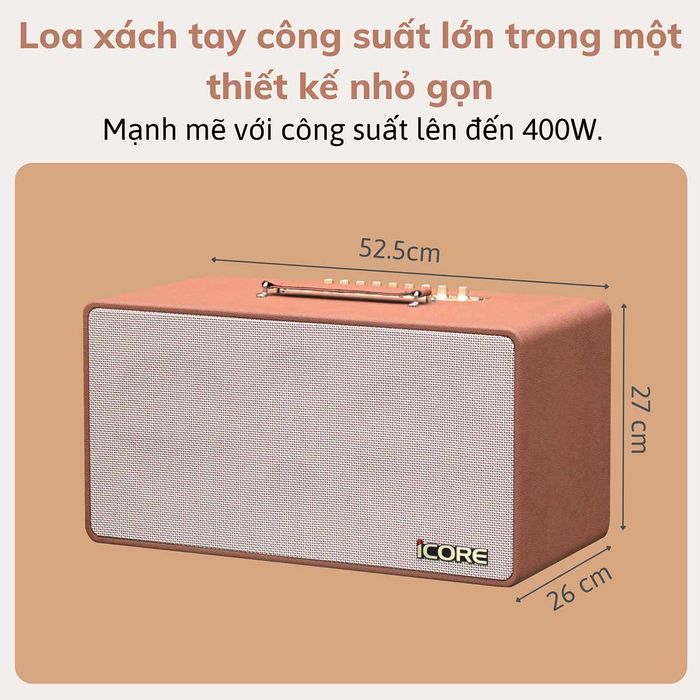 Tổng công suất làm việc 400W