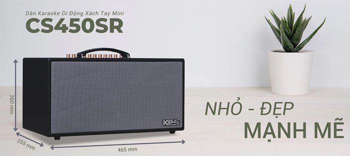 Sản phẩm có thiết kế nhỏ gọn, dễ dàng di chuyển