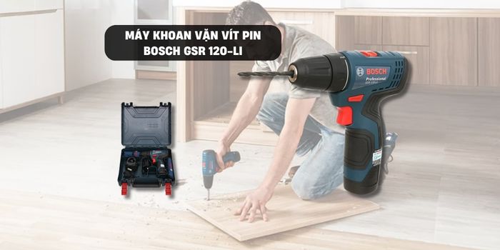 Máy Khoan Vặn Vít Pin Bosch GSR 120-LI thiết kế nhỏ gọn, tiện lợi