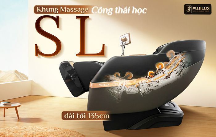 Fuji Luxury JP-8000 trang bị khung massage SL