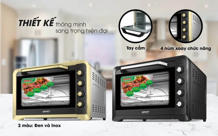 Lò nướng Sananky VH-129S2D 120 lít kiểu dáng gọn gàng