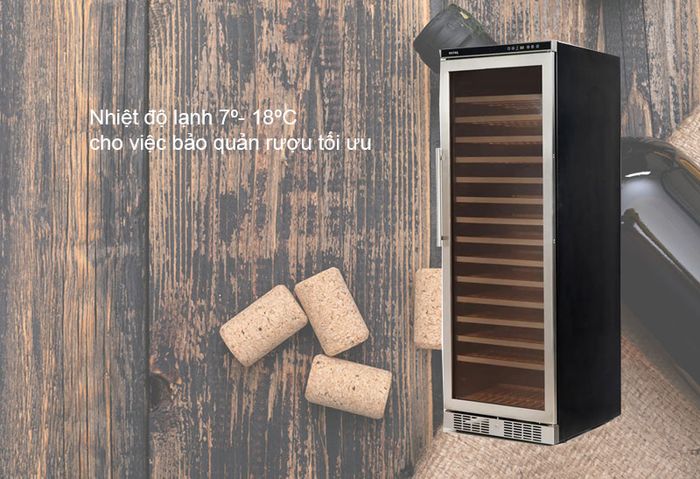 Nhiệt độ lạnh 7º- 18ºC cho việc bảo quản rượu tối ưu