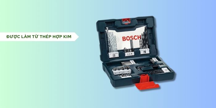 Bộ Dụng Cụ 41 Món Bosch được làm từ thép hợp kim bền chắc