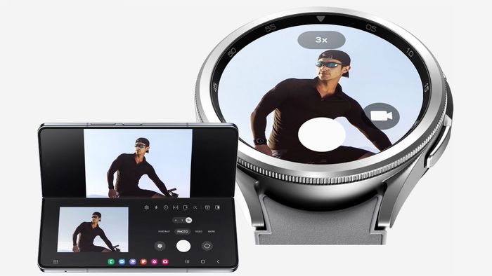 Trải nghiệm chụp ảnh từ xa trên Galaxy Watch6 Classic