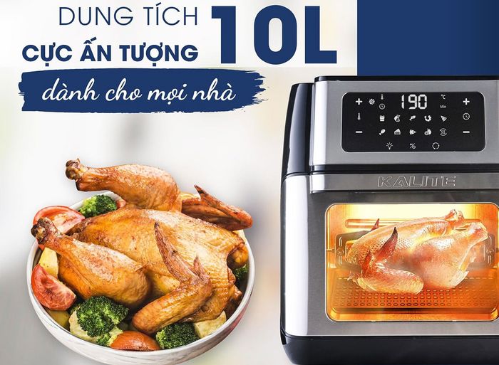 Nồi chiên không dầu Kalite Q10 dung tích 10L