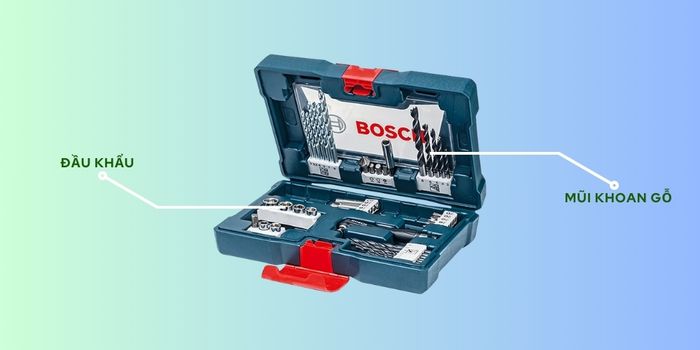 Bộ Dụng Cụ 41 Món Bosch gồm nhiều dụng cụ