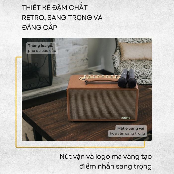 Thiết kế loa Karaoke xách tay iCore P8