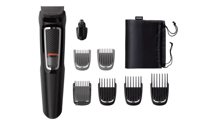 Tông đơ đa năng 8in1 Philips MG3730/15 có 8 phụ kiện đi kèm