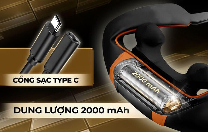 Tích hợp cổng sạc Type C tiện dụng