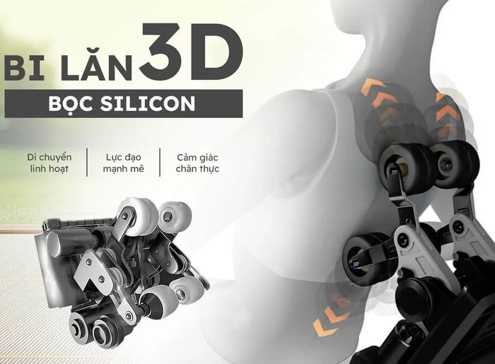 Bi lăn 3D bọc Silicon di chuyển linh hoạt