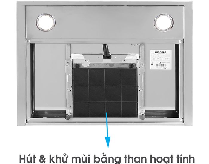 Hafele HH-WI60B có bộ lọc khử mùi bằng than hoạt tính