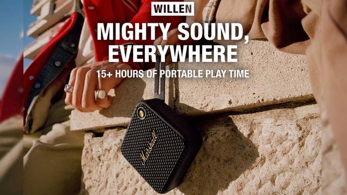 Thời lượng pin của loa Marshall Willen lên đến 15 tiếng chỉ với 1 lần sạc đầy