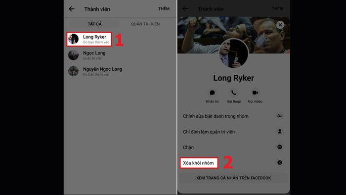 Cách tìm lại nhóm chat trên Messenger - xóa nhóm khi bạn là quản trị viên - bước 3