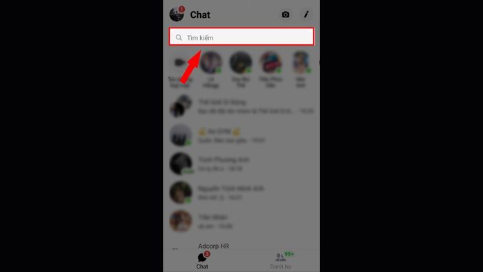 Cách tìm lại nhóm chat trên Messenger - xóa nhóm khi bạn là quản trị viên - bước 1