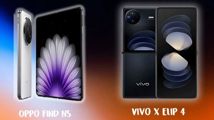 So sánh OPPO Find N5 và Vivo X Flip 4 về màn hình