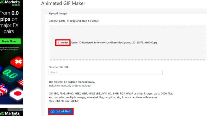 Cách tạo GIF Discord bằng EZGIF - bước 2