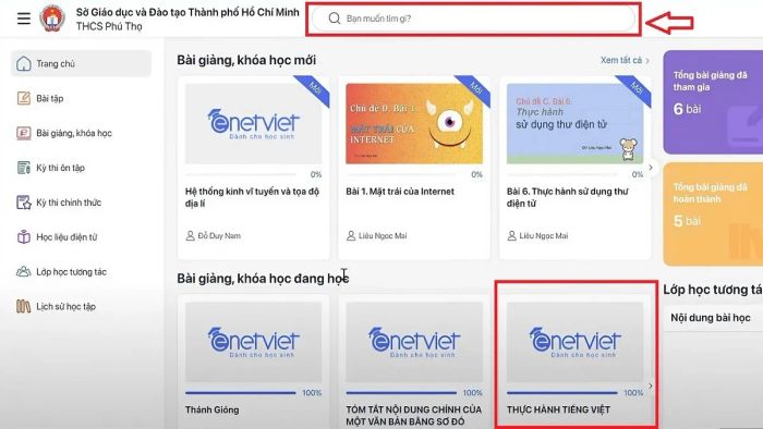 Hướng dẫn cách xem bài giảng trên Hoctructuyen.hcm.edu.vn