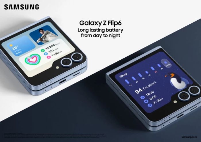 Galaxy Z Flip6 sẽ được trang bị camera và pin được nâng cấp vượt trội hơn