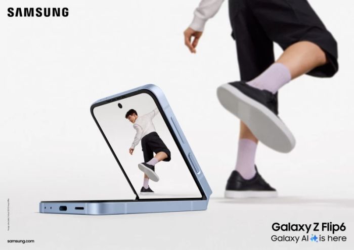 Thiết kế tổng thể của Samsung Galaxy Z Flip6 và Galaxy Z Flip5