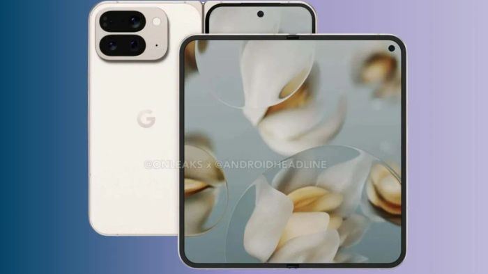 Hình ảnh render được cho là của Google Pixel 10 Pro Fold.