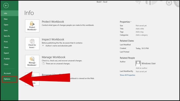 Hướng dẫn hiện Sheet Tab bị ẩn trong Excel bước 2 (Hình minh họa)
