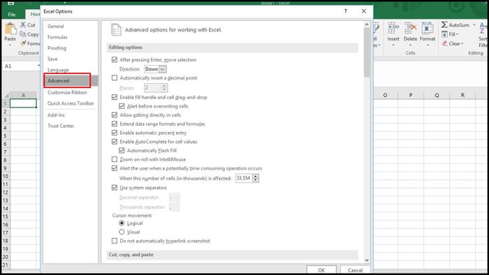 Hướng dẫn hiện Sheet Tab bị ẩn trong Excel bước 3 (Hình minh họa)