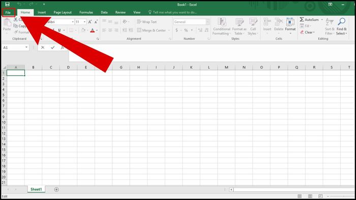 Hướng dẫn hiện Sheet Tab bị ẩn trong Excel bước 1 (Hình minh họa)