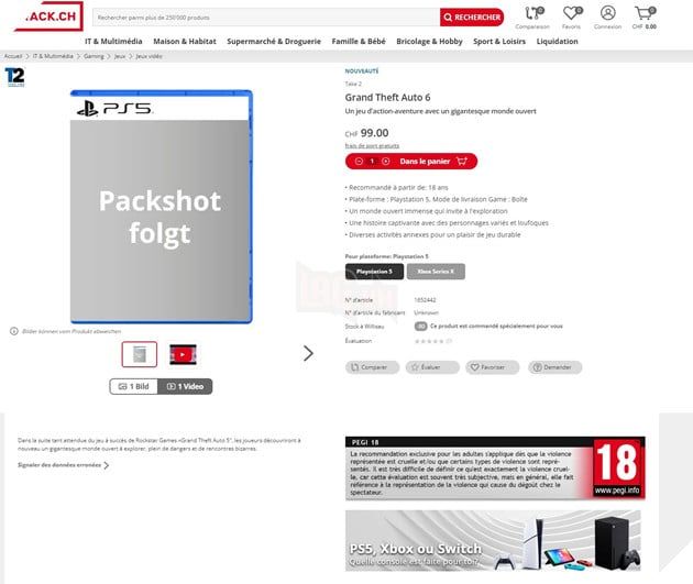 GTA 6 Bất Ngờ Được Niêm Yết Giá Trên 100USD Cho Phiên Bản PS5 3