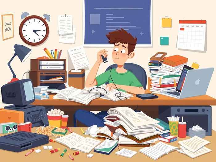 Thiếu kỷ luật trong quá trình tự học dẫn đến hiệu quả không cao
