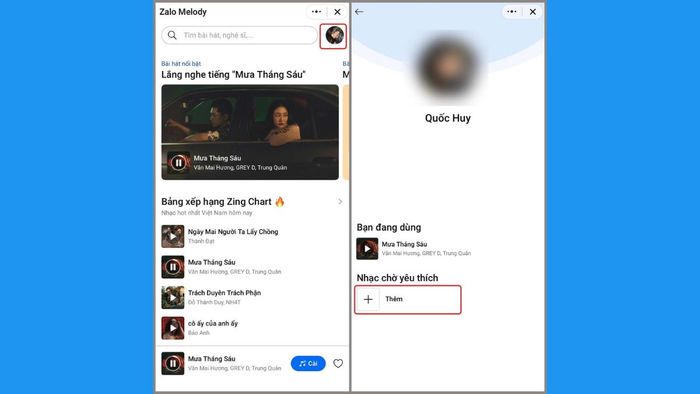 Hướng dẫn thay đổi nhạc chờ Zalo - bước 1